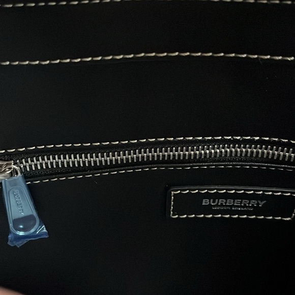 Burberry Denny Slim E-Check Canvas Tote, NEW - Picture 14 of 17